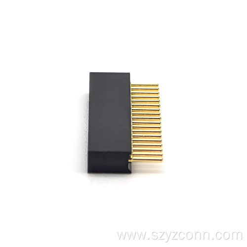 1.27mm Machined Female Header Straight H4.1mm